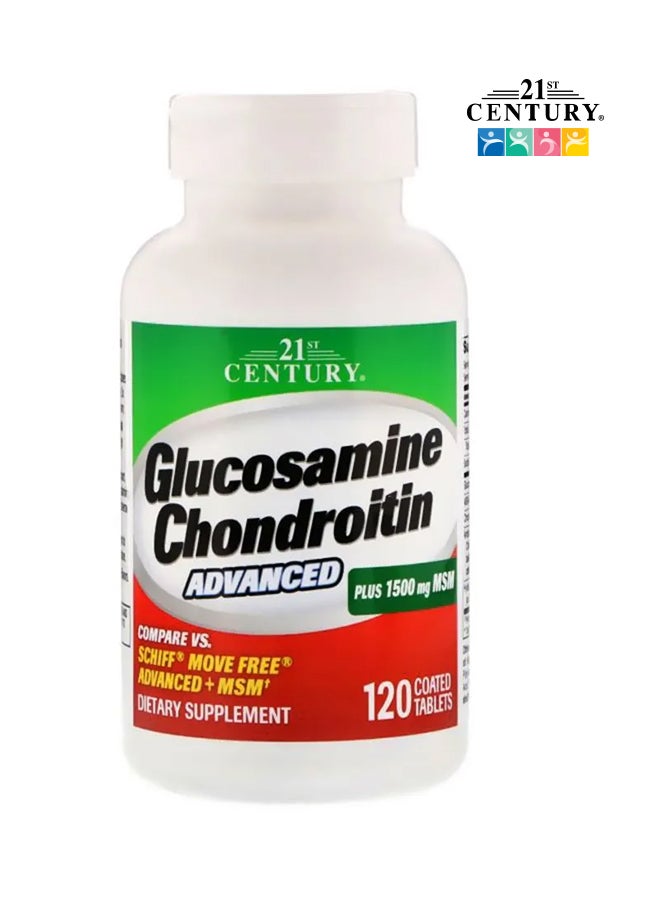 Glucosamine Chondroitin Advanced 1500 mg Dietary Supplement - 120 Capsules